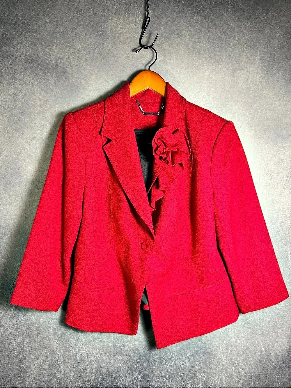 Nine West Red Blazer Size 12 Like New